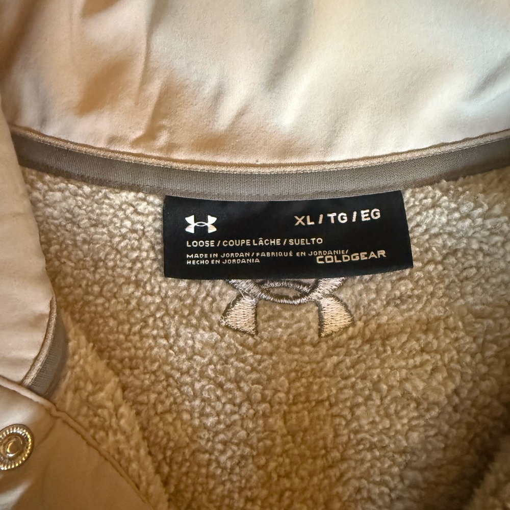 Under Armour Cream Sherpa-Lined Pullover - Picture 2 of 3